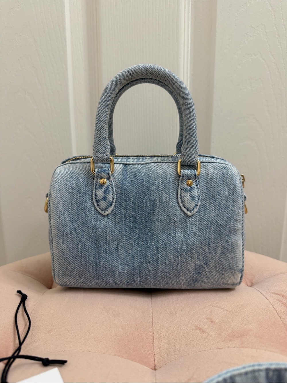 Coach Mini Rowan in Loved Denim - Picture 6 of 13